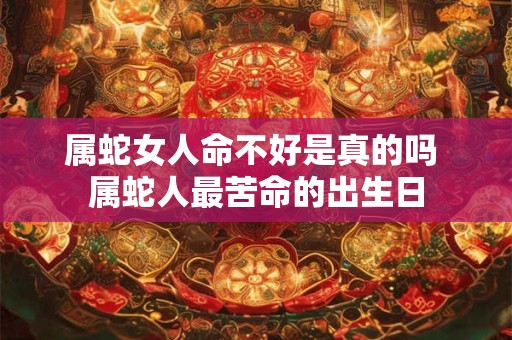 属蛇女人命不好是真的吗 属蛇人最苦命的出生日
