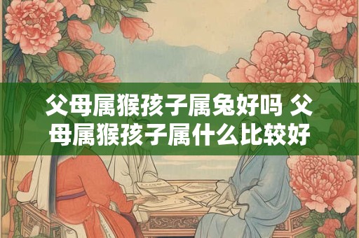 父母属猴孩子属兔好吗 父母属猴孩子属什么比较好