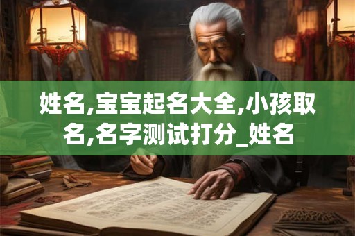 姓名,宝宝起名大全,小孩取名,名字测试打分_姓名