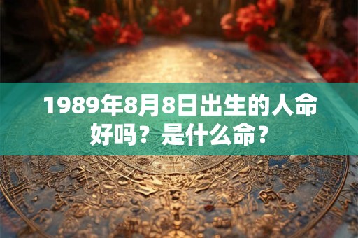 1989年8月8日出生的人命好吗？是什么命？
