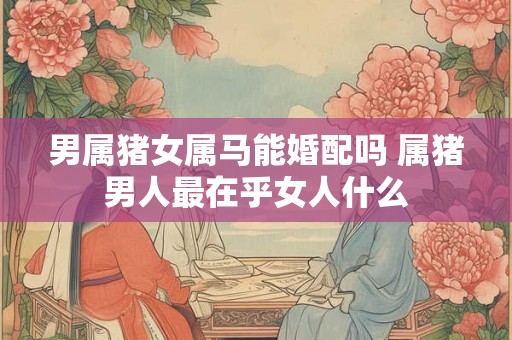 男属猪女属马能婚配吗 属猪男人最在乎女人什么