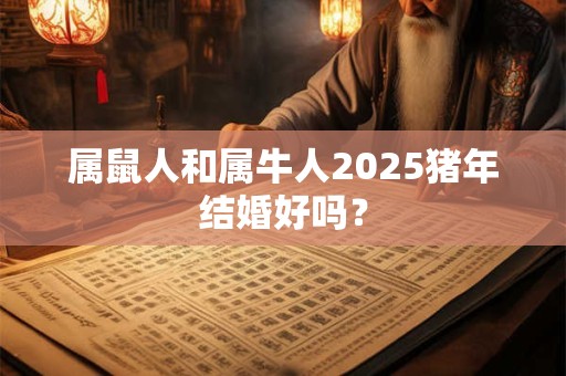 属鼠人和属牛人2025猪年结婚好吗？