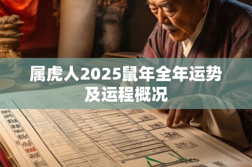 属虎人2025鼠年全年运势及运程概况