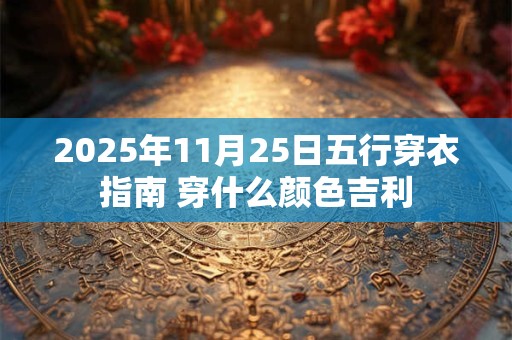 2025年11月25日五行穿衣指南 穿什么颜色吉利
