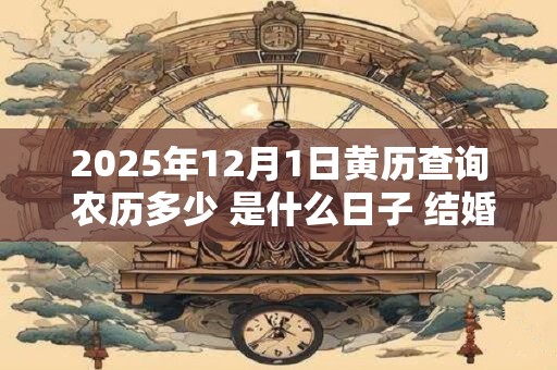 2026年12月1日黄历查询 农历多少 是什么日子 结婚吉时 2026年12月1日黄历查询 农历多少 是什么日子 结婚吉时