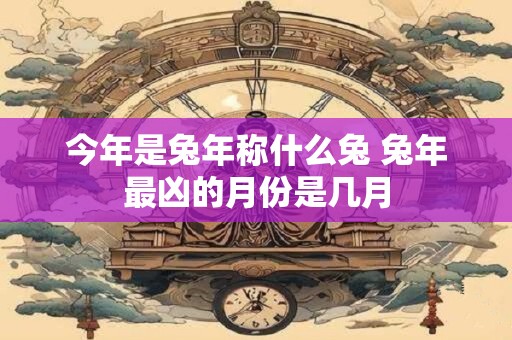 今年是兔年称什么兔 兔年最凶的月份是几月