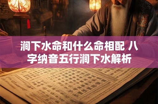 涧下水命和什么命相配 八字纳音五行涧下水解析