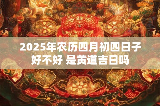 2025年农历四月初四日子好不好 是黄道吉日吗