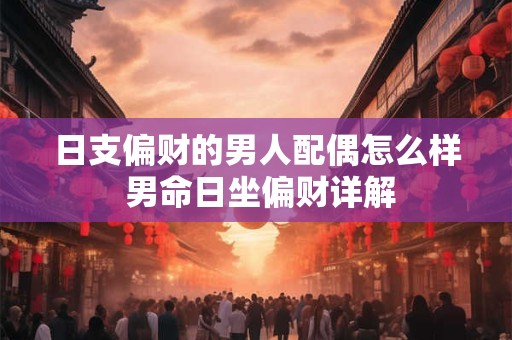 日支偏财的男人配偶怎么样 男命日坐偏财详解 日支偏财的男人配偶怎么样 男命日坐偏财详解