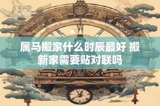 属马搬家什么时辰最好 搬新家需要贴对联吗