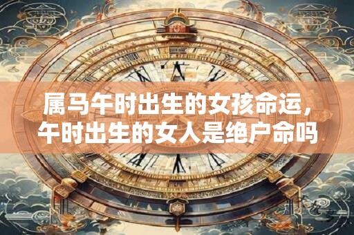属马午时出生的女孩命运，午时出生的女人是绝户命吗？