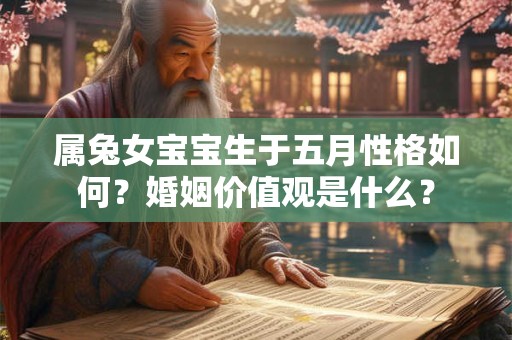 属兔女宝宝生于五月性格如何？婚姻价值观是什么？
