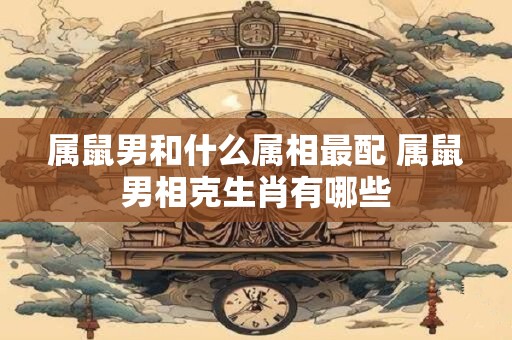 属鼠男和什么属相最配 属鼠男相克生肖有哪些