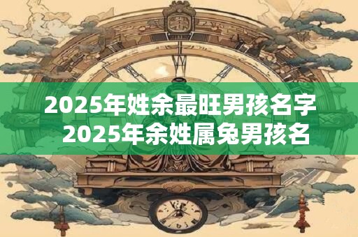 2025年姓余最旺男孩名字  2025年余姓属兔男孩名