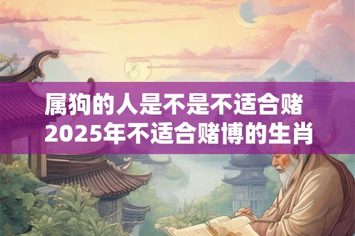 属狗的人是不是不适合赌 2025年不适合赌博的生肖