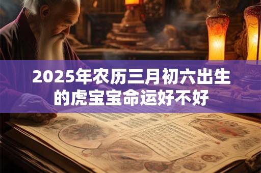 2025年农历三月初六出生的虎宝宝命运好不好