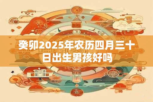 癸卯2025年农历四月三十日出生男孩好吗 癸卯2025年农历四月三十日出生男孩好吗