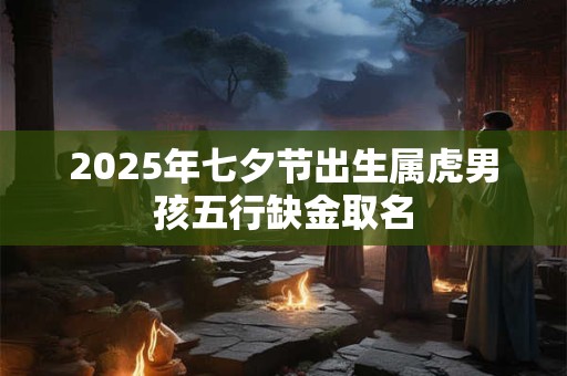 2025年七夕节出生属虎男孩五行缺金取名