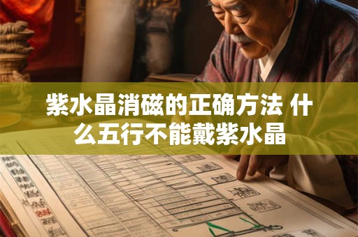 紫水晶消磁的正确方法 什么五行不能戴紫水晶