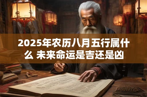 2025年农历八月五行属什么 未来命运是吉还是凶 2025年农历八月五行属什么 未来命运是吉还是凶