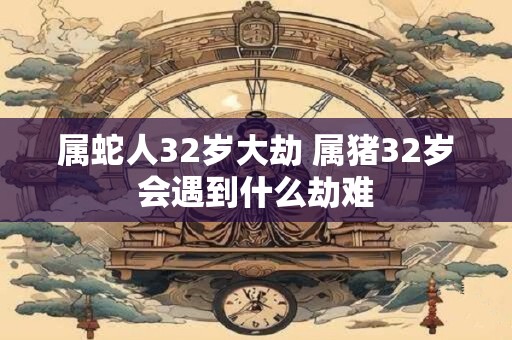 属蛇人32岁大劫 属猪32岁会遇到什么劫难 属蛇人32岁大劫 属猪32岁会遇到什么劫难