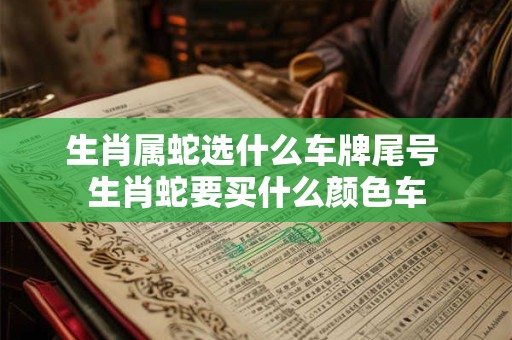 生肖属蛇选什么车牌尾号 生肖蛇要买什么颜色车