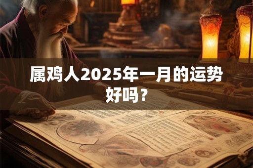 属鸡人2025年一月的运势好吗？