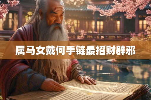 属马女戴何手链最招财辟邪
