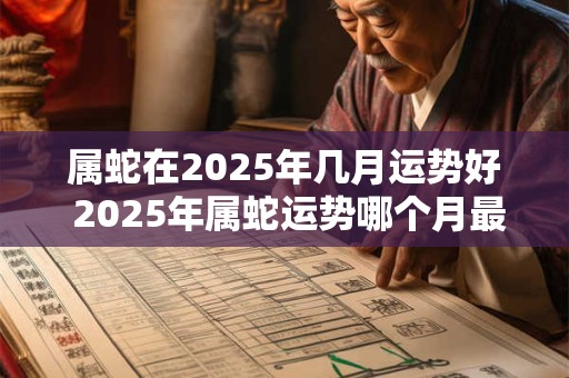 属蛇在2025年几月运势好 2025年属蛇运势哪个月最佳 属蛇在2025年几月运势好 2025年属蛇运势哪个月最佳