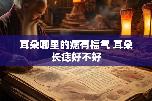 耳朵哪里的痣有福气 耳朵长痣好不好