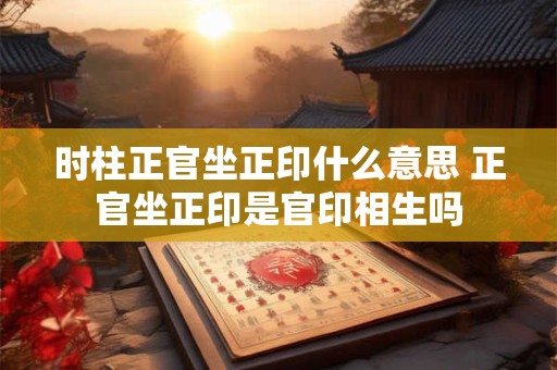时柱正官坐正印什么意思 正官坐正印是官印相生吗