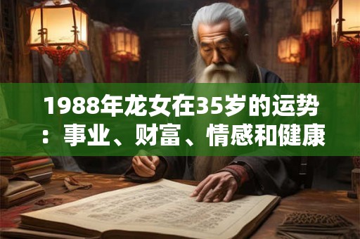 1988年龙女在35岁的运势：事业、财富、情感和健康