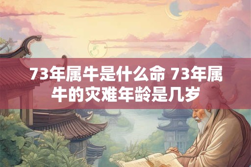 73年属牛是什么命 73年属牛的灾难年龄是几岁
