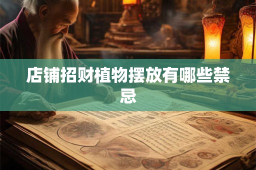 店铺招财植物摆放有哪些禁忌