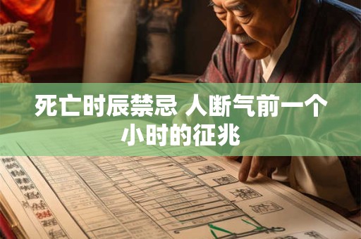 死亡时辰禁忌 人断气前一个小时的征兆
