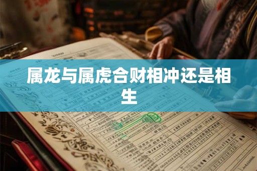 属龙与属虎合财相冲还是相生