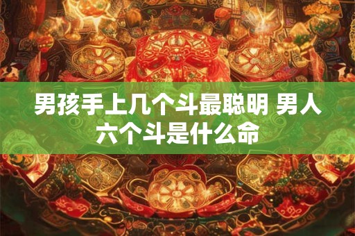 男孩手上几个斗最聪明 男人六个斗是什么命