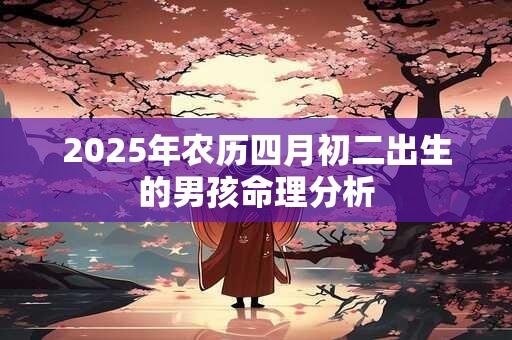 2025年农历四月初二出生的男孩命理分析