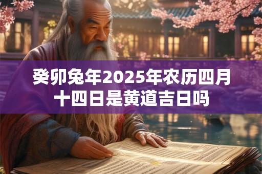 癸卯兔年2025年农历四月十四日是黄道吉日吗