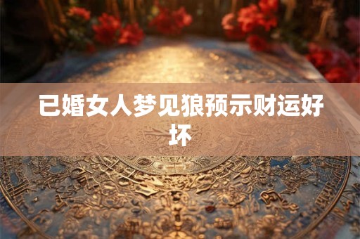 已婚女人梦见狼预示财运好坏