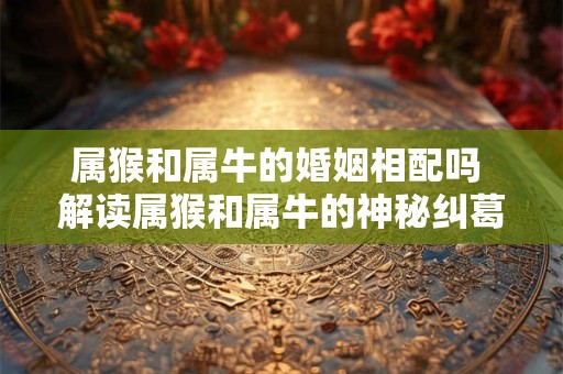 属猴和属牛的婚姻相配吗 解读属猴和属牛的神秘纠葛