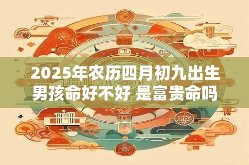 2025年农历四月初九出生男孩命好不好 是富贵命吗