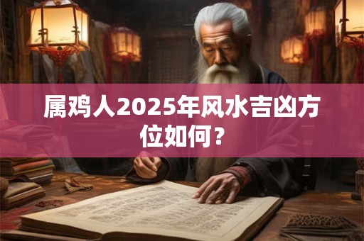 属鸡人2025年风水吉凶方位如何？