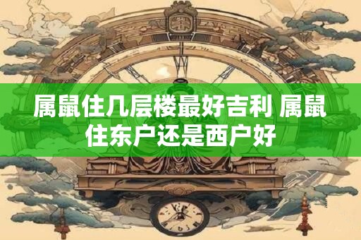 属鼠住几层楼最好吉利 属鼠住东户还是西户好