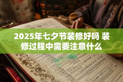 2025年七夕节装修好吗 装修过程中需要注意什么