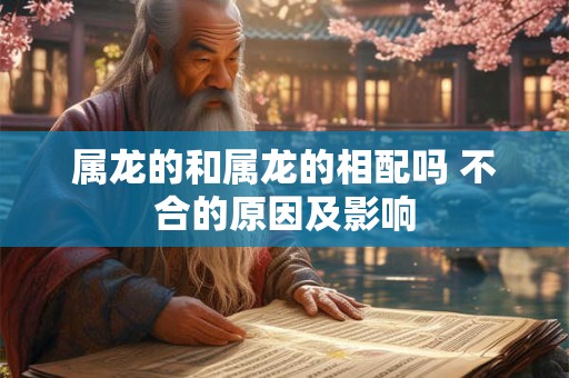 属龙的和属龙的相配吗 不合的原因及影响