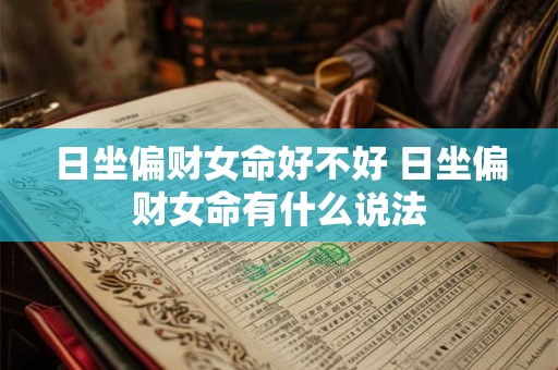 日坐偏财女命好不好 日坐偏财女命有什么说法 日坐偏财女命好不好 日坐偏财女命有什么说法