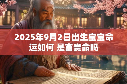 2025年9月2日出生宝宝命运如何 是富贵命吗