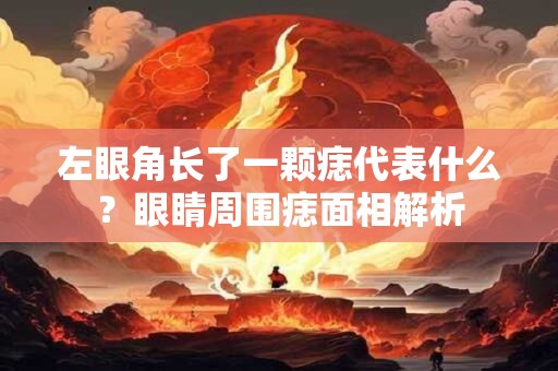 左眼角长了一颗痣代表什么？眼睛周围痣面相解析