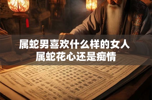 属蛇男喜欢什么样的女人 属蛇花心还是痴情